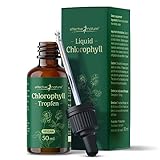 effective nature - Liquid Chlorophyll Tropfen aus Alfalfa - 50 ml - Ohne Konservierungsstoffe - Besonders Natürliches, Flüssiges Chlorophyll