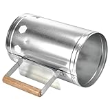 VICASKY Grill Feuereimer Mit Holzgriff Kaminanzünder Für Grill Schnellen Anzünden Von Holzkohle Langlebig