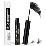 Wimpern Kleber DIY für Wimpern Bond B&Q Schwarz Wimpernkleber 7 Tage Halt für Wimpern Einzeln Wasserfest Wimpernkleber dauerhaft Sehr Stark Für Anfänger Lash Glue Heimwerken zu Hause (Black,5ml)