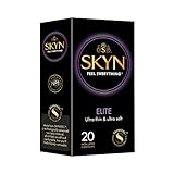 SKYN Elite Kondome (20 Stück) | Skynfeel Latexfreie Kondome für Männer, Gefühlsecht Hauchzart, Extra Dünn & Extra Weiche Kondome Box, Sensitiv, Kondome 53mm Breite, mit unsere Kondome verwendbar