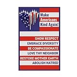 Machen Sie Amerika Wieder freundlich Gartenflagge Patriot Yard Zeichen Flagge Doppelte Gartenflagge Rot Weiß Blau Patriotische Yard Flagge Flagge US Amerikanische Flagge Flaggenmast (B, One Size)