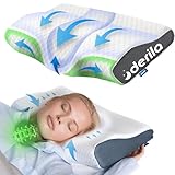 Derila Nackenkissen Kopfkissen, Memory Foam Kissen Original. Ergonomisches Kopfkissen, Nackenstützkissen, Seitenschläferkissen für Seiten, Rücken & Bauchschläfer (King, 1er Pack)