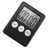 Kexpery Digitaler elektronischer Küchentimer, Multifunktions-Sportwecker, LCD-Display, magnetisch, für Sportübungen, Backen, Kochen