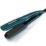 Kreppeisen für die Haare SAOSA Keramik Crimping iron for Hair Glätteisen Haarglätter Kreppeisen und Schnellaufheizung für Glattes und Crimper Haar-Türkis