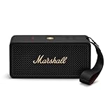 Marshall Middleton II Bluetooth Tragbarer Bluetooth-Lautsprecher, über 30 Stunden Spielzeit, wasserdicht nach IP67 – Schwarz und Messing