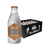 GOLDBERG Ginger Beer – 24 x 0,2 l Glasflaschen in Mehrwegkiste – Mit Ingwer-& Zitronenaroma – Perfekt für Cocktails, Longdrinks, Mule-Drinks & alkoholfreie Mixgetränke