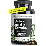 Ashwagandha Komplex – 600mg pro Tagesdosis – 120 Kapseln – mit KSM-66, Zitronenverbene, Magnesium, Folsäure und Vitamin C, B6 und B12 – hochdosiert & vegan – in Deutschland produziert & laborgeprüft