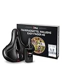 PAJ GPS Easy Finder 4G inklusive Fahrradsattel ohne Halterung - bequemer Fahrradsattel mit Cloud Comfort Technologie - GPS Tracker für Fahrräder, E-Bike, MTB UVM -Fahrrad Sattel als Diebstahlschutz