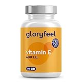 Vitamin E 210 Kapseln - 400 IE bioaktives Vitamin E pro Kapsel - Hochdosiert für 7 Monate Versorgung - Laborgeprüft und in Deutschland hergestellt