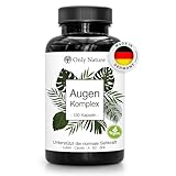 NEU: Augenvitamine - 130 Lutein Zeaxanthin Kapseln mit Beta Carotin, Vitamin B2, A, Zink – Einzigartige Zusammensetzung - in Deutschland produziert, Laborgeprüft & vegan - Augenvitamine Testsiegerger