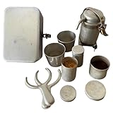 Pour Over Coffee Set - Pour Over Nostalgia Making Kit | Kaffeemaschine mit dreifachem Edelstahl, tragbares Kaffeeset für Campingausflüge, Teezeremonie Reisen