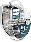 Philips Halogen, X-tremeVision Pro150 H4 Scheinwerferlampe +150%, Doppelset, 567028, Twin box, Weiß