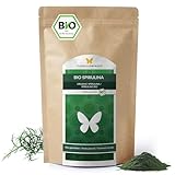1kg BIO Spirulina Pulver, 100% natürlich, rückstandskontrolliert, nach EU-ÖKO-Standard kultiviert und hergestellt, Rohkostqualität, ohne Zusätze (1000 g)
