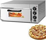 2000W/3000W Elektrische Pizzaofen, Einzel-/Doppeldeck -Pizza -Schubladen -Toaster -Ofen -Arbeitsplatte, BBQ -Pizza -Ofen Aus Edelstahl Im Freien Für Das Heimrestaurant