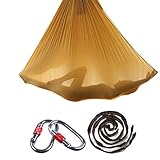 Brinny Aerial Yoga Tuch DIY Premium Silks Aerial Equipment Elastische Yoga Hängematte Tuch Sling Swing Vertikaltuch Yogatuch Hammock Fitness für Pilates Gymnastik Antigravity Inversionsübungen