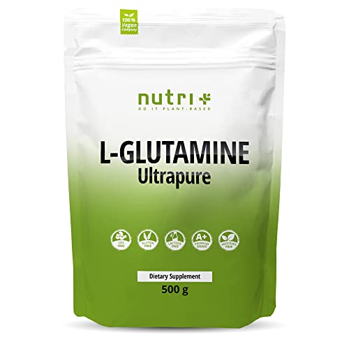 L-GLUTAMIN Pulver 500g Vegan - Neutral & hochdosiert Ultrapure ohne Zusatzstoffe - 99,95% natur rein - Fermentiertes L-Glutamine Powder Made in Germany - glutenfrei & laktosefrei