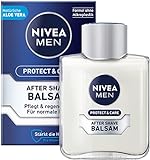 NIVEA MEN Protect & Care After Shave Balsam (100 ml), beruhigendes After Shave, Hautpflege nach der Rasur mit Aloe Vera und Pro Vitamin B5