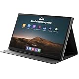 Jun-Saxifragelec 10.1 Zoll Portable Mini Monitor，Tragbarer Monitor Full HD 1024x600 IPS LCD Display，HDMI USB Type C Bildschirm für Raspberry Pi, Laptop, PC, DVD, TV, Gaming Geräte PS4/5 Xbox