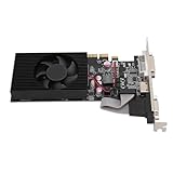 ciciglow GT730 4GB GDDR3 128Bit Grafikkarte mit Lüfter, Hochfrequenz, 4G RAM, Langlebiges Design, Systemunterstützung für10 11,