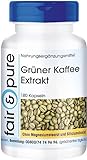 Fair & Pure® - Grüner Kaffee Extrakt 500mg - hochdosiert mit 45% Chlorogensäure - vegan - 180 Kapseln