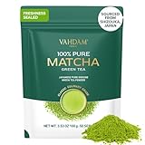 VAHDAM, Matcha Grüntee Pulver (100g, 100+ Tassen) Authentisches japanisches Matcha Pulver | Klassischer Grüntee Matcha In Kulinarischer Qualität | Matcha Latte Mix und Smoothies