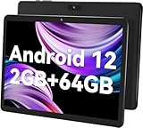 SGIN Tablet mit Touchscreen, 10,1 Zoll, 2 GB RAM, 64 GB ROM, Android 13, Tablet mit IPS 800 x 1280 HD, Telekamera 2 MP + 5 MP, Bluetooth 5.0, WiFi 2,4 G, GPS, Akku 5000 mAh