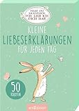 Weißt du eigentlich, wie lieb ich dich hab? Kleine Liebeserklärungen für jeden Tag: Kartenbox mit 50 Kärtchen