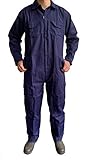 Turners Arbeitsoverall für Herren, Arbeitsoverall, Marineblau, für Lager, Garage, Studenten, Arbeitskleidung, navy, L
