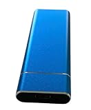 SSD Externe Festplatte 2TB Blau Tragbar Notebook PC TV Gaming Spielekonsole Zuverlässige Speicherlösung Universell Einsetzbar Aluminiumgehäuse