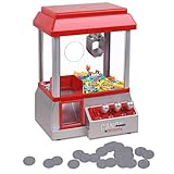 Candy Grabber Süßigkeitenautomat Süßigkeiten Greifautomat für Kinder und Erwachsene, Claw Vending Machine Dispenser Rot