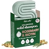 Kitsch Natürlicher Shampoo-Riegel mit Rosmarin und Biotin für Haarwachstum, Stärkung und Verdickung, Shampoo für alle Haartypen, hergestellt in der Verwendung, veg