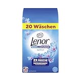 Lenor Waschmittel Pulver, Aprilfrisch Waschpulver, 19 Waschladungen, Hygienische Tiefenreinigung Und Lang Anhaltende Frische
