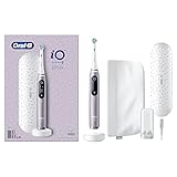 Oral-B iO Serie 9 Elektrische Bürste, Sonderedition, Kombiniert mit Oral-B Mobiler Anwendung, mit Magnet iO, Reisetasche mit Ladefunktion, Kosmetiktasche, Quarz Rosa