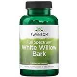 Swanson, Full Spectrum White Willow Bark (Silberweidenrinde), 400mg, hochdosiert, 90 Kapseln, Laborgeprüft, Sojafrei, Glutenfrei, Ohne Gentechnik