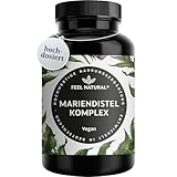 Mariendistel Artischocke Löwenzahn Komplex - Hochwertiger 4-fach Komplex mit Desmodium - Mariendistelextrakt hochdosiert mit 80% Silymarin - 120 vegane Kapseln - Laborgeprüft