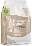 Grassgefüttertes Collagen Pulver 1500g (1,5 KG) - Hochdosiert & Geschmacksneutral Kollagen Hydrolysat Pulver, Peptid Typ 1 & 3 - Kollagen Peptide - produziert in Deutschland XXL Vorratspackung