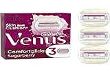 Gillette Venus Comfortglide Sugarberry Ersatzklingen für Damen, mit 5 Klingen, 3 Stück