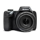 KODAK Pixpro AZ528 - Digitale Bridge-Kamera, 16 MP, 52X optischer Zoom, optische Bildstabilisierung, 3-Zoll-LCD, Full HD 1080p Video, Li-Ionen-Batterie - Schwarz