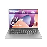 Lenovo IdeaPad Flex Convertible 5 Laptop | 14' WUXGA Display | AMD Ryzen 7 7730U | 16GB RAM | 512GB SSD | AMD Radeon Grafik | Windows 11 Home | QWERTZ | grau | 3 Monate Premium Care