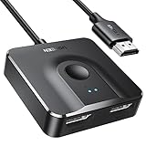 UGREEN HDMI Switch 4K 60Hz HDMI Splitter 2 in 1 Out oder 1 in 2 Out Verteiler Bidirektional HDCP 2.2 3D HDR CEC für PS5/4, Xbox, TV, PC, Monitor, Projektor usw.