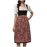 Schürze Dirndl Trachtenschürze Damen Dirndlschürze hochwertige Traditionelles Streifenmuster Design Bequem Pflegeleicht Perfekt Trachten Festlichkeiten Schürze Dirndl Trachtenschürze Trachtenkleid
