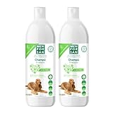 MENFORSAN Aloe Vera Hundeshampoo 1 Liter - 2er Pack, grün