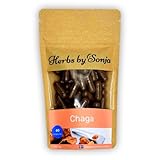 Chaga 350 mg * 60 Kapseln – Chaga Extrakt – Chaga Pilz Kapseln - Wohlbefinden und Immununterstützung