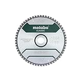 Metabo Sägeblatt 'multi cut - classic', 254x2,6/1,8x30 Z60 FZ/TZ 5°neg (628285000) Durchmesser x Schnittbreite x Bohrung: 254 x 2.6 x 30 mm, Material: HW/CT, Zähnezahl: 60