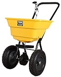 Texas Profi Streuwagen CS 3600 Rasendünger Salz Winter Düngerstreuer Rasen Saatgut | 36 Liter | 2m Streubreite | leichtläufige Lufträder | verstellbare Dosierung | schwarz-gelb | sehr robust