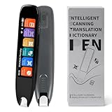 ConBlom Scan Übersetzer Stift, Online 142 Sprachen Scan Reader Pen Lesestift mit 3,7 Zoll Touchscreen, Echtzeit-Scan-Lesestift für Legasthenie