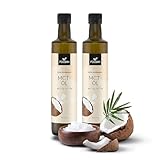 FOODIN MCT Öl 1000ml (2 x 500 ml) aus 100% Kokosöl, Medium-Chain Triglyceride (MCT) Oil, Hergestellt aus produzierter Kokosnuss, 100% glutenfrei und vegan, Ideal für Ketogene Ernährung