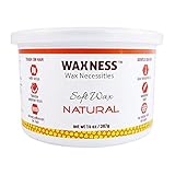 Waxness Warmwachs in Dose Natural (Bernstein) nicht-klebrige Formel/Soft Wax Tin Amber no Sticky Formula 397g