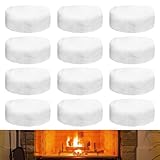 Keramikwolle für Bioethanol: PRITOK 12Pcs Keramikschwamm Kaminofen, Keramische Wolle Tischkamin Brennermaterial mit Hoher Hitzebeständigkeit für Ethanol-Kamine und Gelbrenner Indoor