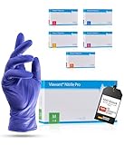 Viawant® Nitrile Pro Einweghandschuhe Nitrilhandschuhe M [100 Stück] Stabil, Hypoallergen, Puderfrei & Latexfrei – Reißfeste Einmalhandschuhe – Blau